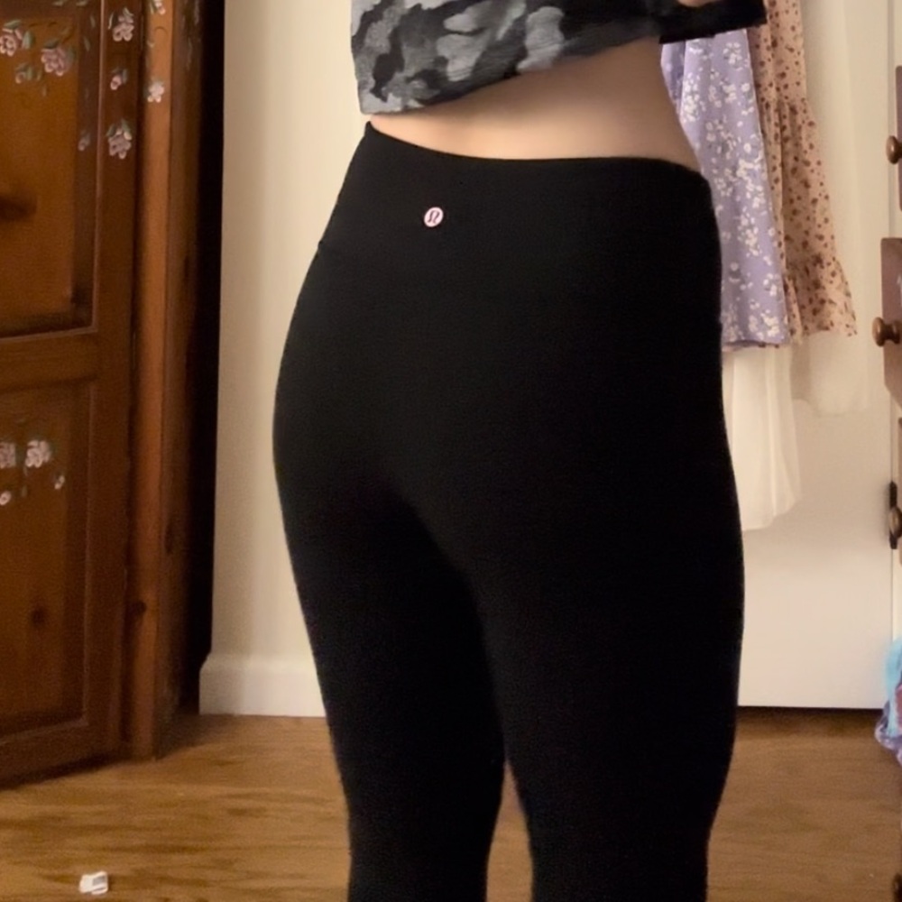 Lululemon mid-to-low rise black leggings